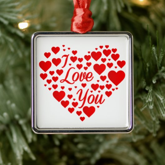 "CHRISTMAS LIEFT MET HEART** VALENTIJN ORNAMENT (Boom)