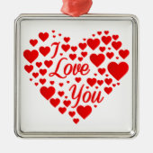 "CHRISTMAS LIEFT MET HEART** VALENTIJN ORNAMENT (Voorkant)