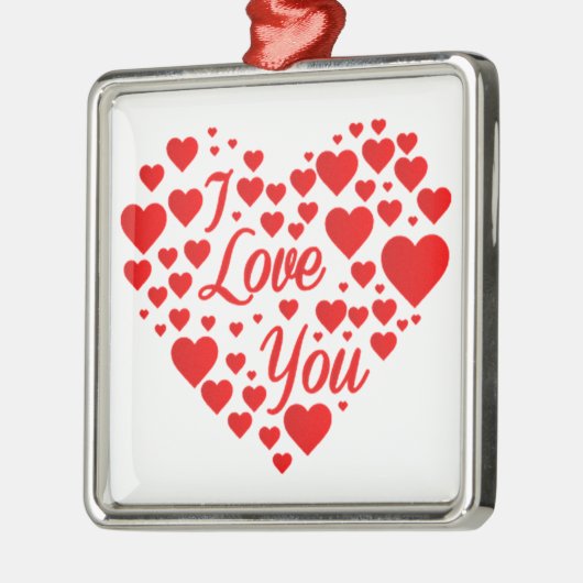 "CHRISTMAS LIEFT MET HEART** VALENTIJN ORNAMENT (Links)
