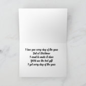 CHRISTMAS 'LIEFT' OP MIJN LIEFJE KAART (Binnen)