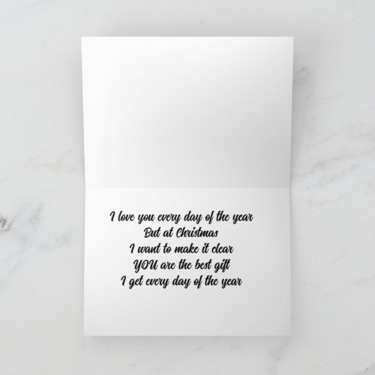 CHRISTMAS 'LIEFT' OP MIJN LIEFJE KAART (Binnen)