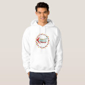 Christmas Light Bulb Wreath – Cheers to the Season Hoodie (Voorkant volledig)