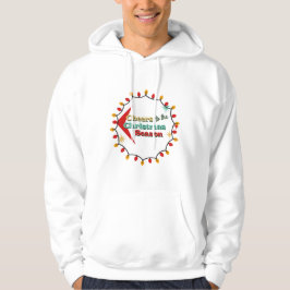 Christmas Light Bulb Wreath – Cheers to the Season Hoodie