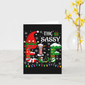 Christmas Light Family Matching Pajamas Sy Elf Xma Kaart (Gele Bloem)