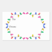 Christmas Light Gift Sticker (Voorkant)