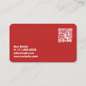 🎄 Christmas Light Installation QR Visitekaartje (Achterkant)
