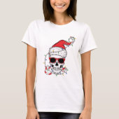 Christmas-Light-Skeleton-Skull T-shirt (Voorkant)