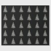 Christmas Light Tree Holiday Cadeaupapier (Vlak)