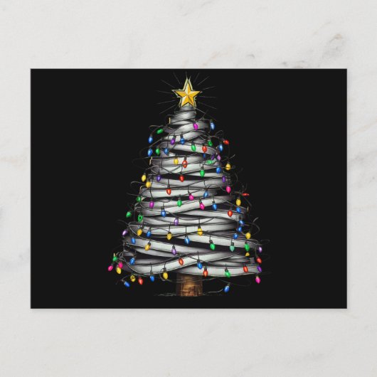Christmas Light Tree Holiday Feestdagenkaart (Voorkant)