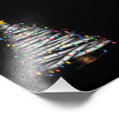 Christmas Light Tree Holiday Foto Afdruk (Hoek)