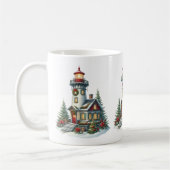 Christmas Lighthouse Coffee Mok (Links)