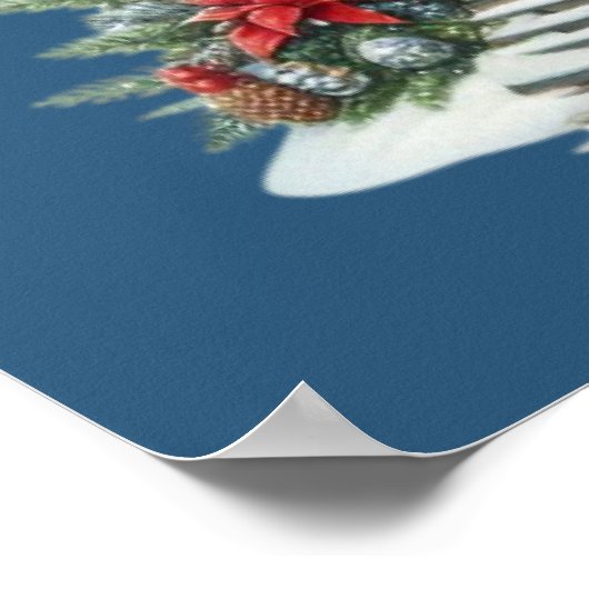 Christmas Lighthouse Poster (Hoek)