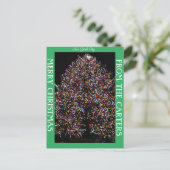 CHRISTMAS LIGHTS AAN DE KIJKCHRISTMAS FEESTDAGENKAART (Staand voorkant)