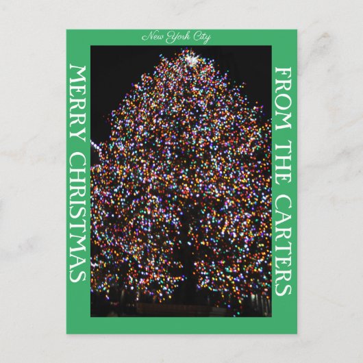 CHRISTMAS LIGHTS AAN DE KIJKCHRISTMAS FEESTDAGENKAART (Voorkant)