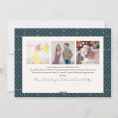 Christmas Lights Arch 4 Foto van de Marine van Ker Feestdagenkaart (Achterkant)