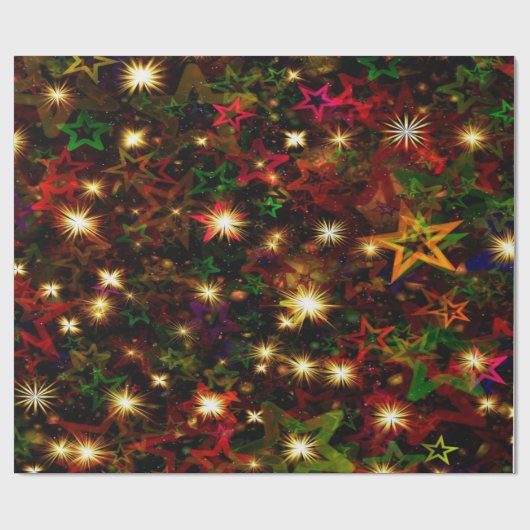 Christmas Lights Cadeaupapier (Vlak)