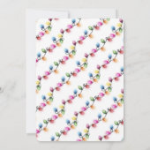 Christmas Lights Colored Holiday Party Kaart (Achterkant)