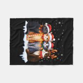 Christmas Lights For Cat Lovers Xmas  Fleece Deken (Voorkant (Horizontaal))