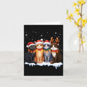 Christmas Lights For Cat Lovers Xmas  Kaart (Gele Bloem)