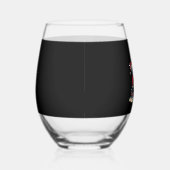 Christmas Lights French Bulldogs Xmas Frenchie Dog Wijnglas Zonder Voet (Rechts)