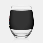 Christmas Lights French Bulldogs Xmas Frenchie Dog Wijnglas Zonder Voet (Links)