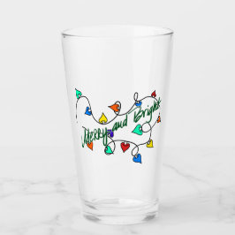 Christmas lights glas