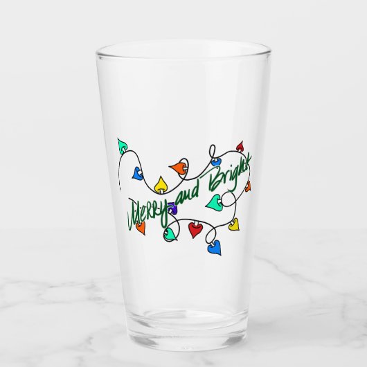 Christmas lights glas (Voorkant)