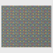 Christmas Lights GRAY GIFT WRAP Cadeaupapier (Vlak)