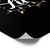 Christmas Lights Humor Let's Get Lit Essential Poster (Hoek)