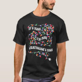 Christmas Lights I'm Fine Everything Is Fine Ugly  T-shirt (Voorkant)