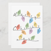 Christmas Lights in Sign Language Feestdagenkaart (Voorkant / Achterkant)