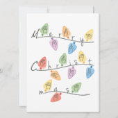 Christmas Lights in Sign Language Feestdagenkaart (Voorkant)