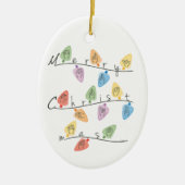 Christmas Lights in Sign Language Keramisch Ornament (Voorkant)