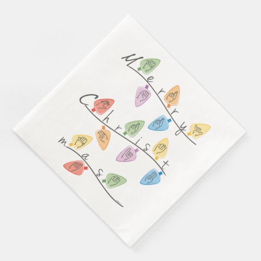 Christmas Lights in Sign Language Servet (Hoek)