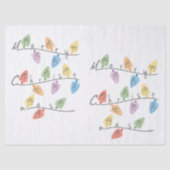 Christmas Lights in Sign Language Tissuepapier (Voorkant)