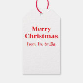 Christmas Lights In The Snow Cadeaulabel (Achterkant)