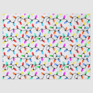 Christmas Lights In The Snow Tissuepapier