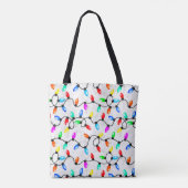 Christmas Lights In The Snow Tote Bag (Achterkant)