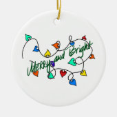 Christmas lights keramisch ornament (Voorkant)