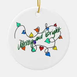 Christmas lights keramisch ornament