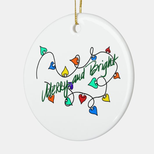 Christmas lights keramisch ornament (Links)