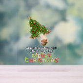 Christmas Lights Koe Lovers Classic T-shirt Acryl Bord (Neutraal)