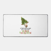 Christmas Lights Koe Lovers Classic T-shirt Bureaumat (Voorkant)