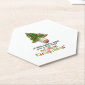 Christmas Lights Koe Lovers Classic T-shirt Kartonnen Onderzetters (Schuin)