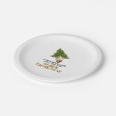 Christmas Lights Koe Lovers Classic T-shirt Papieren Bordje (Gekanteld)