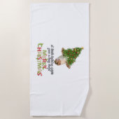Christmas Lights Koe Lovers Classic T-shirt Strandlaken (Voorkant)