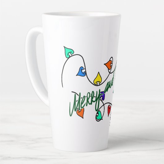 Christmas lights latte mok (Linkerhoek)