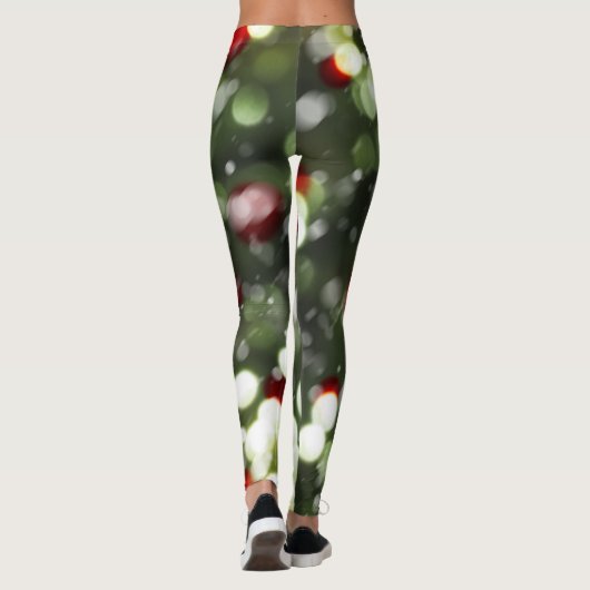 Christmas Lights Leggings with Snow (Achterkant)