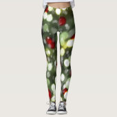 Christmas Lights Leggings with Snow (Voorkant)