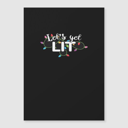 Christmas Lights Let's Get Lit Gift Classic (Voorkant)